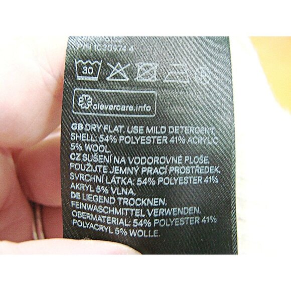 H&M Womens Wool Blend Mockneck Sweater Dress Tunic Oatmeal Color Mini Dress Sz L - Picture 11 of 12